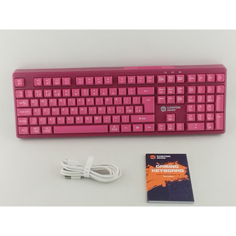 Клавіатура Canyon Fortnax Bluetooth/Wireless/ USB UA Pink (CND-SKBW2)