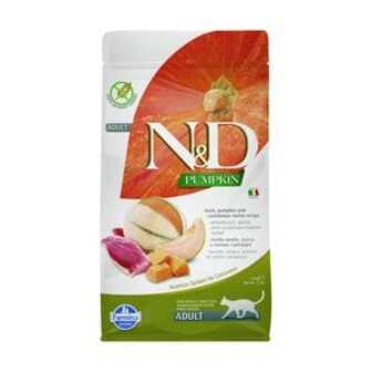 Беззерновий сухий корм для дорослих котів Farmina N&D Pumpkin Adult з качкою та гарбузом, 1.5 кг