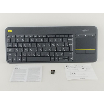 Клавіатура Logitech K400 Plus Touch Wireless UA Black (920-007145)