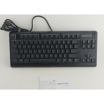 Клавіатура SteelSeries Apex 3 TKL UA USB Black (64831)