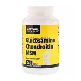 Глюкозамін, хондроїтин, МСМ Jarrow Formulas Glucosamine + Chondroitin + MSM, 240 капсул