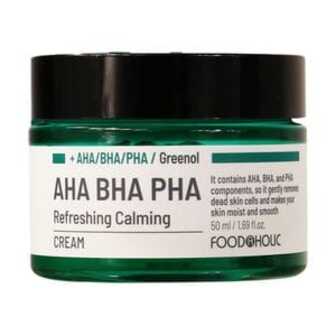 Заспокійливий крем для обличчя Food A Holic AHA BHA PHA Refreshing Calming Cream, 50 мл