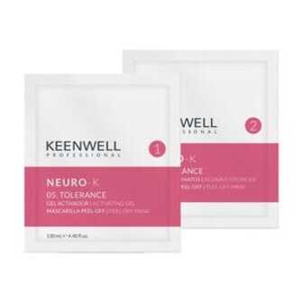 Заспокійлива альгінатна маска для обличчя Keenwell Neuro-K Tolerance 05 для чутливої шкіри, 130 мл + 15 г