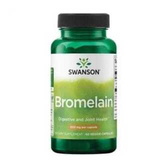 Бромелайн Swanson Bromelain 500 мг, 60 капсул