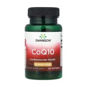 Коензим Q10 Swanson CoQ10, 60 мг, 120 гелевих капсул