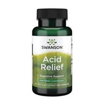 Комплекс для зниження кислотності Swanson Acid Relief Features Comforteze, 60 капсул