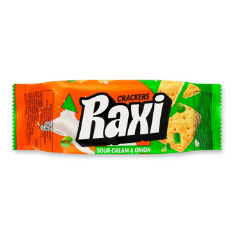 Крекер Raxi з ароматом сметани та цибулі, 72г