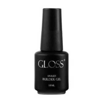 Однофазний гель для нігтів Gloss UV/LED Builder Gel з пензлем, Baby Pink, 18 мл