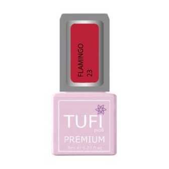 Гель-лак для нігтів Tufi profi Premium Flamingo 23 Томатний, 8 мл