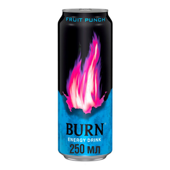 Напій енергетичний Burn Fruit Punch безалкогольний з/б, 0.25л