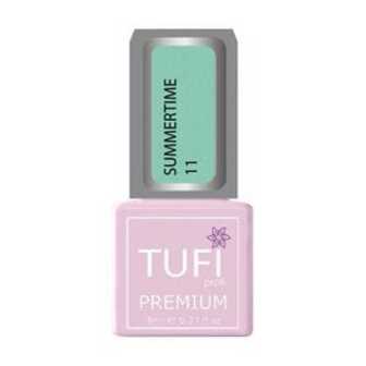 Гель-лак для нігтів Tufi Profi Premium Summertime, 11 М'ятне небо, 8 мл