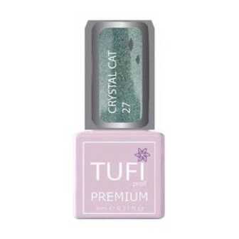 Гель-лак для нігтів Tufi Profi Premium Crystal Cat 27 Малахіт голографік, 8 мл