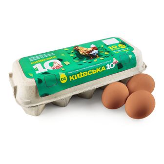 Яйця курячі Від доброї курки Київська С1, 10шт