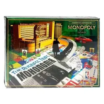 Настільна гра "Monopolist Luxe" Danko Toys G-MonP-01-01U-UC українською мовою