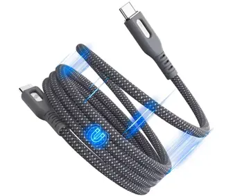 Кабель UMETRAVEL C7C Type-C/Type-С 1m nylon сірий