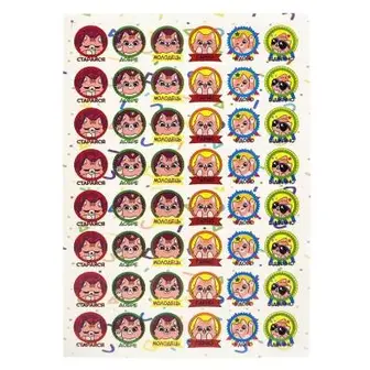 Оцінювальна наклейка Котики Jumbi KT23082504-UC, 1 лист, 48 наклейок