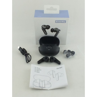 Навушники ColorWay Slim TWS-1 Earbuds Long Life Black (CW-TWS1BK1)