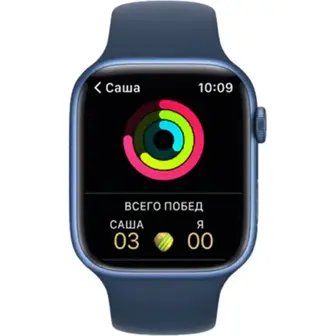 Apple Watch Series 7 45mm GPS Blue Aluminum Case With Abyss Blue Sport Band (MKN83) Approved Вітринний зразок
