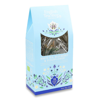 Чай білий English Tea Shop чорниця-бузина органічний, 15*2г