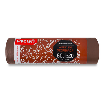 Мішки для сміття Paclan для сегрегації 60 л, 20шт