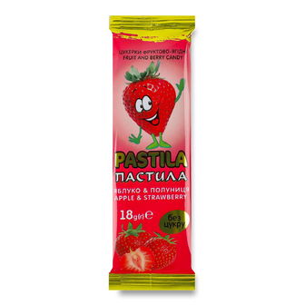 Пастила Empire Vitamins яблуко-полуниця без цукру, 18г