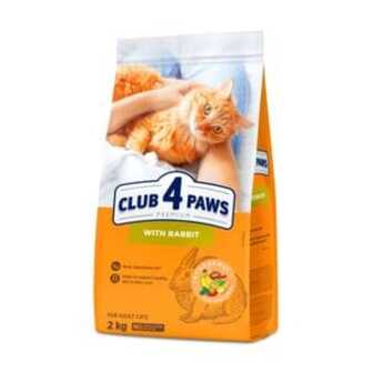 Сухий корм для кішок Club 4 Paws Premium з кроликом, 2 кг