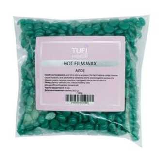 Гарячий полімерний віск у гранулах Tufi Profi Premium Hot Film Wax Алое, 100 г