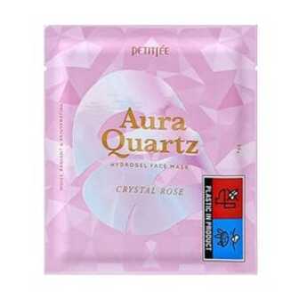 Гідрогелева маска для обличчя Petitfee & Koelf Aura Quartz Hydrogel Face Mask Crystal Rose з екстрактом перлів та трояндою, 5*30 г