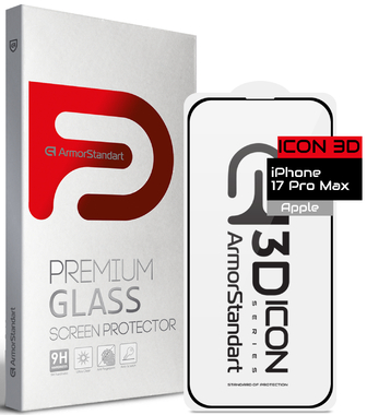 Захисне скло для смартфону Armorstandart Icon 3D for Apple iPhone 17 Pro Max (ARM86214)