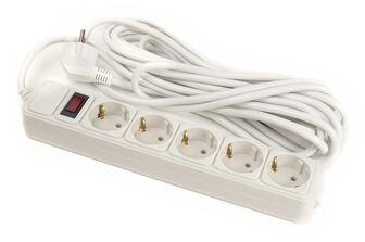Мережевий фільтр PowerPlant JY-1056/7 (PPSA10M70S5) 5 розеток 7 м White