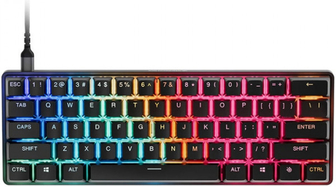 Клавіатура дротова ігрова SteelSeries Apex Pro Mini Gen 3 UA HyperMagnetic OmniPoint 3.0 OLED (64913)
