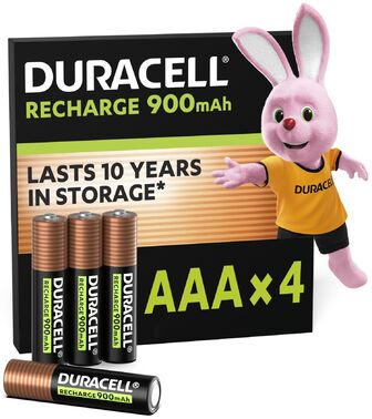 Акумулятор тип AAA Duracell HR03 (AAA) 900mAh уп. 4шт.