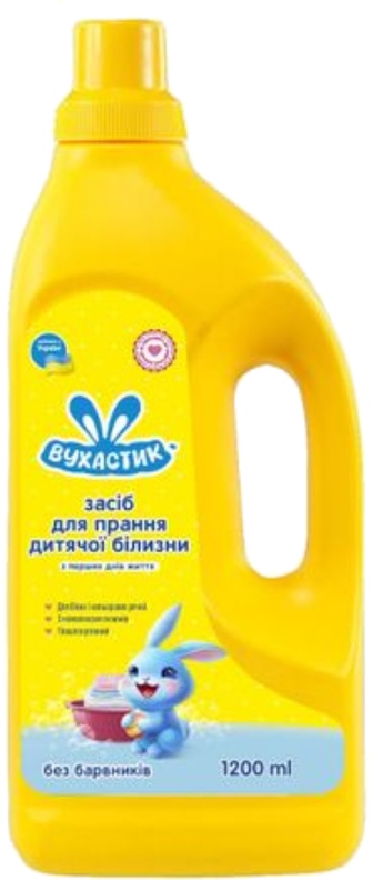 Гель для прання ВУХАСТИК д/дит.білизни 1,2 л