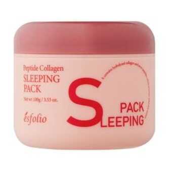Гель-маска для обличчя Esfolio Peptide Collagen Sleeping Pack з пептидами та колагеном, 100 г