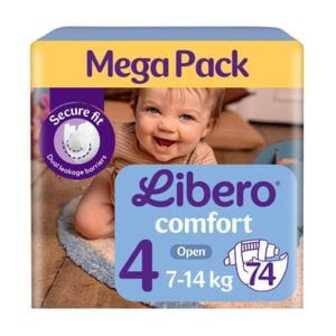 Підгузки Libero Comfort розмір 4 (7-14 кг), 74 шт