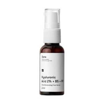 Сироватка для обличчя Sane Hyaluronic Acid 2% з гіалуроновою кислотою та вітамінами В5, PP, 30 мл