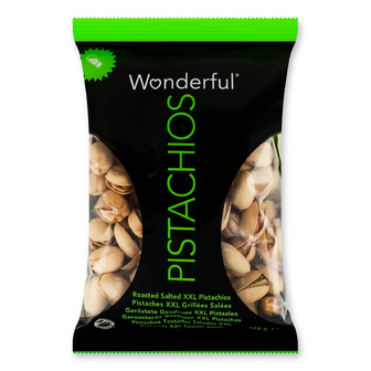 Фісташки Wonderful Pistachios смажені солоні, 125г