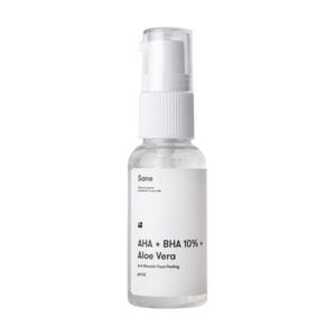 Пілінг для обличчя Sane AHA + BHA 10% + Aloe Vera Anti-Blemish Face Peeling з екстрактом алое, 30 мл