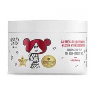Желе для ламінування сильнопористого волосся HiSkin Crazy Hair Laminating Jelly For High-Porosity Hair Raspberry, 300 мл