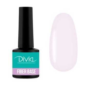 Файбер база для гель-лаку Divia Fiber Overlay Gel Di1004, з армуючими волокнами, FO02 Pink, 8 мл