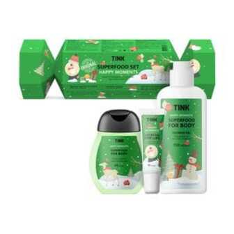 Подарунковий набір Tink Superfood Set Happy Moments (гель для душу, 150 мл + бальзам для губ, 15 мл + крем для рук, 45 мл)