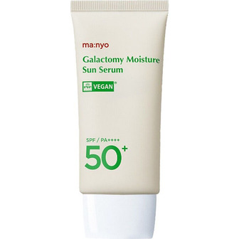 Manyo Galactomy Moisture Sun Serum SPF50+ PA++++ - Сонцезахисна сироватка для обличчя з ферментованим екстрактом галактомісісу