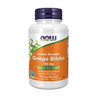Гінкго білоба NOW Foods Double Strength Ginkgo Biloba 120 мг, 100 капсул