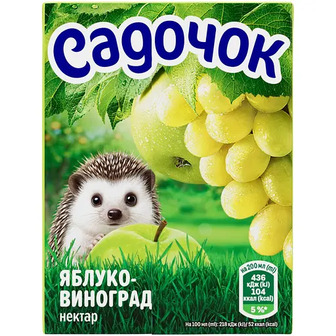 Нектар Садочок Яблуко-виноград 200 мл