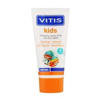 Дитяча зубна гель-паста Dentaid Vitis Kids Dental Gel зі смаком вишні, 50 мл