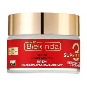 Відновлювальний крем для обличчя Bielenda Super Trio Retinol + Vit C + Kolagen 60+ проти зморшок, 50 мл