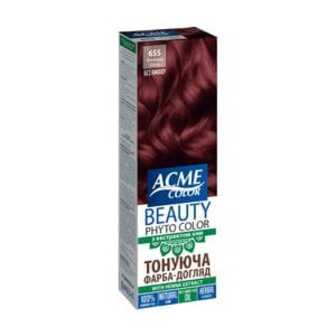 Тонувальна гель-фарба для волосся Acme Color Beauty Phyto Color, 655 Винний, 50 мл