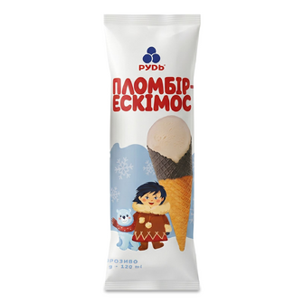 Морозиво «Рудь» «Ескімос» ріжок, 90г