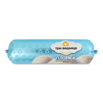 Морозиво Три ведмеді пломбір п/е, 500г