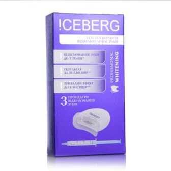 Набір !CEBERG Professional Whitening 3 процедури відбілювання зубів (гель, 3 мл + капа + LED лампа)